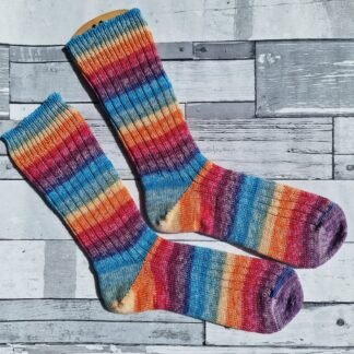 HANDMADE KNITTED SOCKS - Size 7-8 Maldives - SOLD OUT