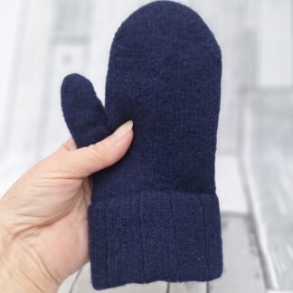 Pure wool felted mittens - XS