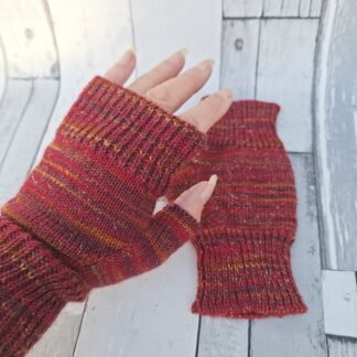 Wristwarmers - Mulled Wine Sparkle