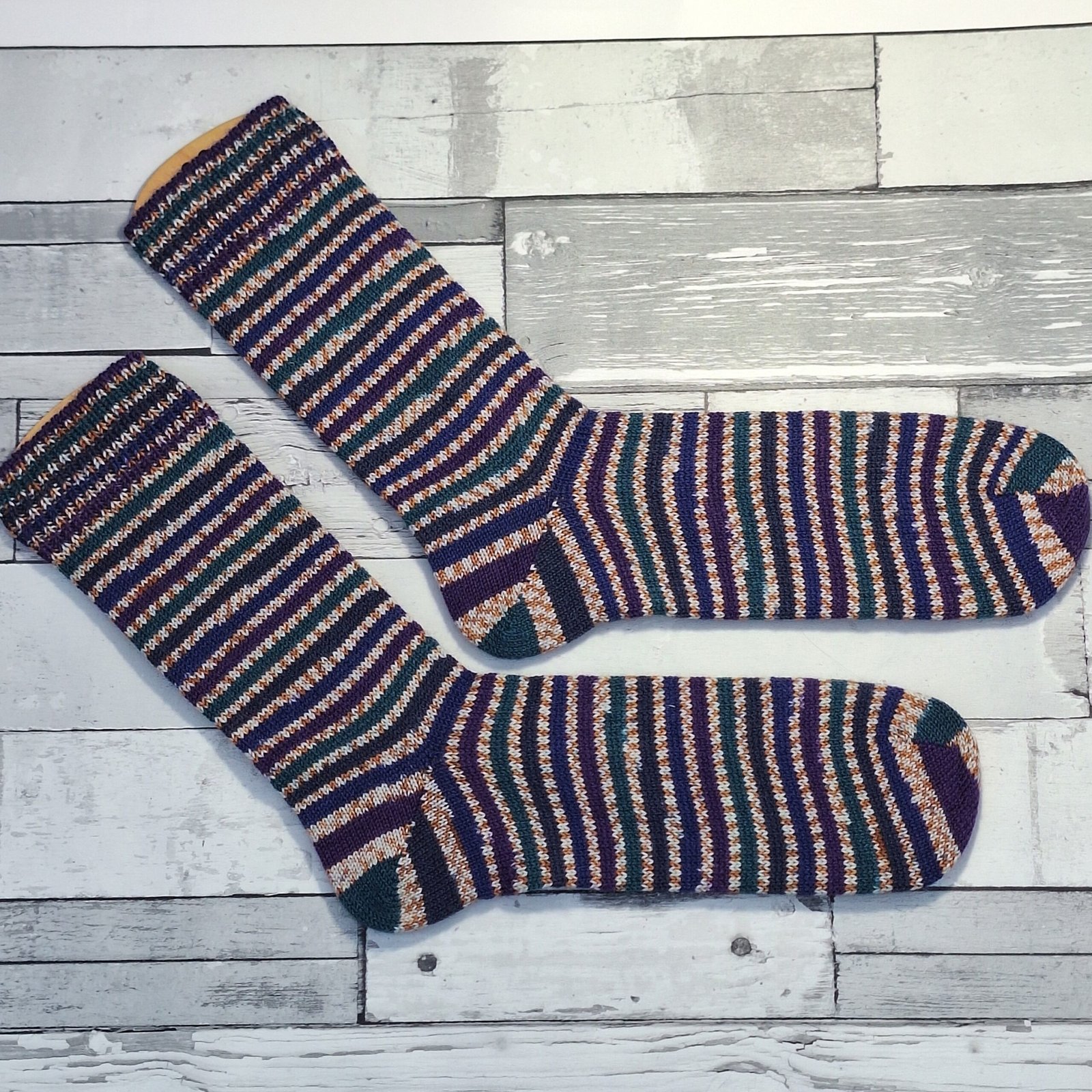 HANDMADE KNITTED SOCKS - Size 11-12 - Starling - Deluxe Range - Image 2