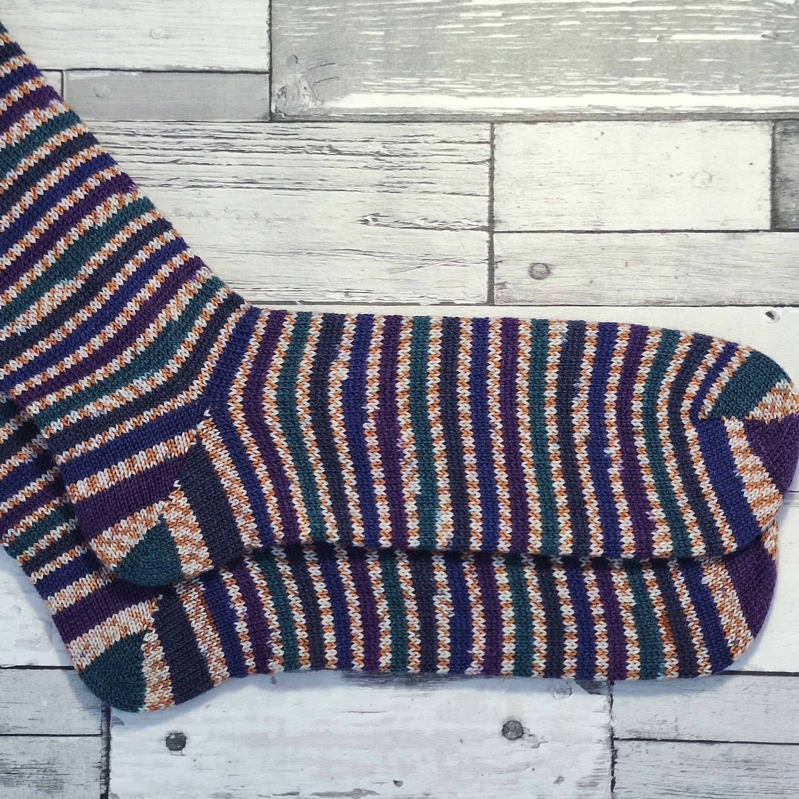 HANDMADE KNITTED SOCKS - Size 11-12 - Starling - Deluxe Range - Image 4