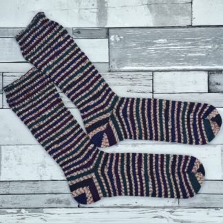 HANDMADE KNITTED SOCKS - Size 10-11 - Starling - Deluxe Range