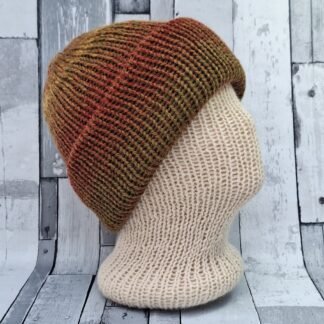 100% British Wool - Re-Treat Chunky Knitted Hat - Harvest