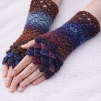 Dragonscale Wristwarmers - Thunder