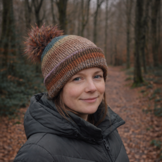 100% British Wool - Noro Silk Garden Knitted Hat