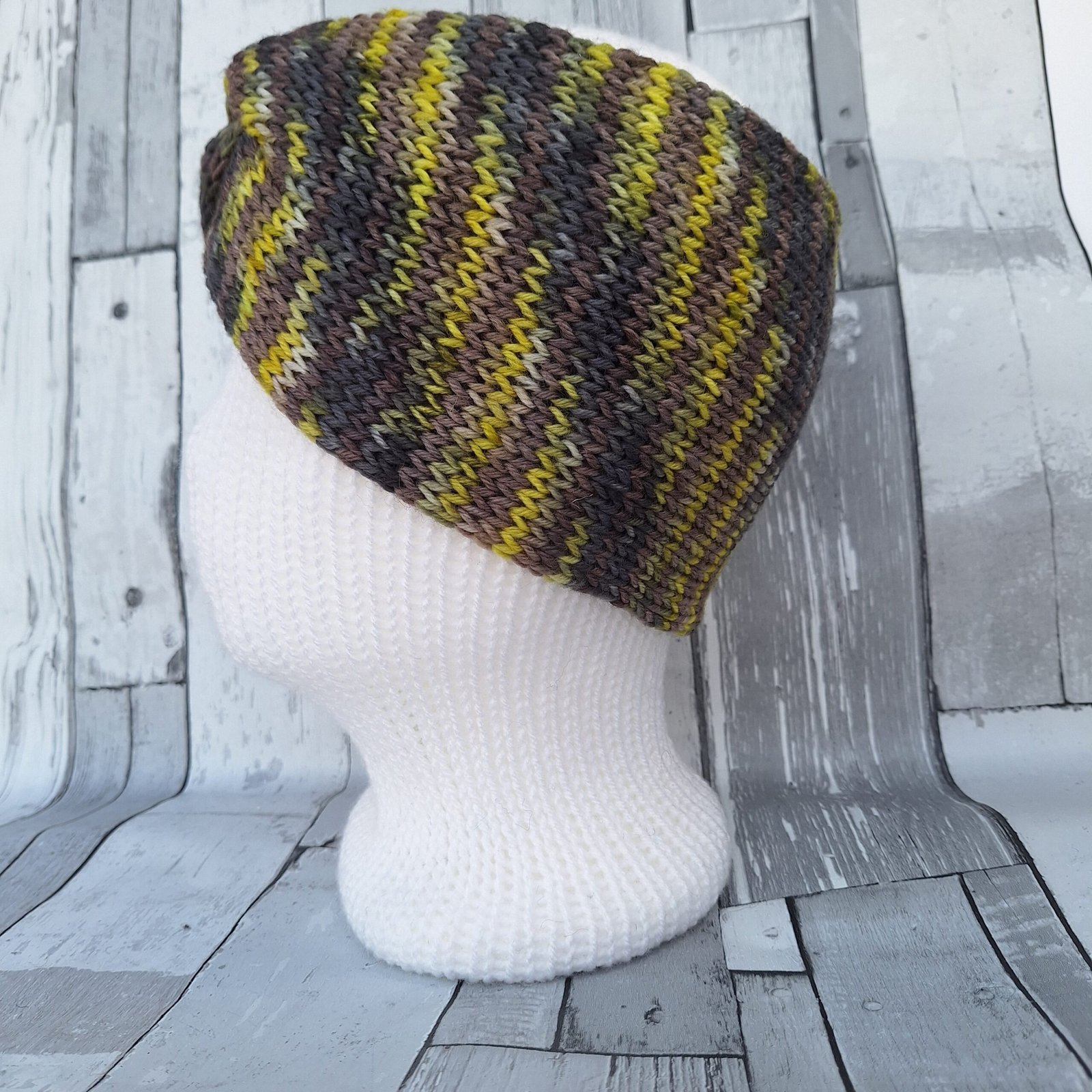 Handmade Hand-Dyed Wool Headwarmer & Neckwarmer | Woodland Moss - Image 4