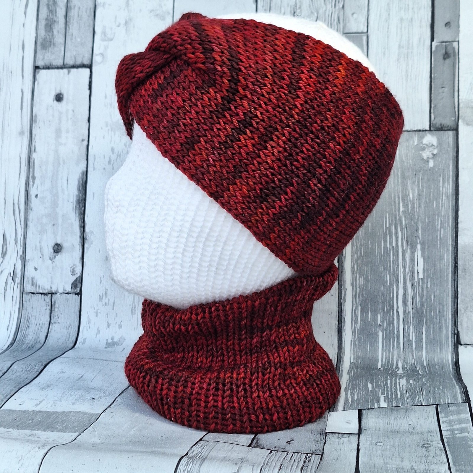 Handmade Hand-Dyed Wool Headwarmer & Neckwarmer | Bramble