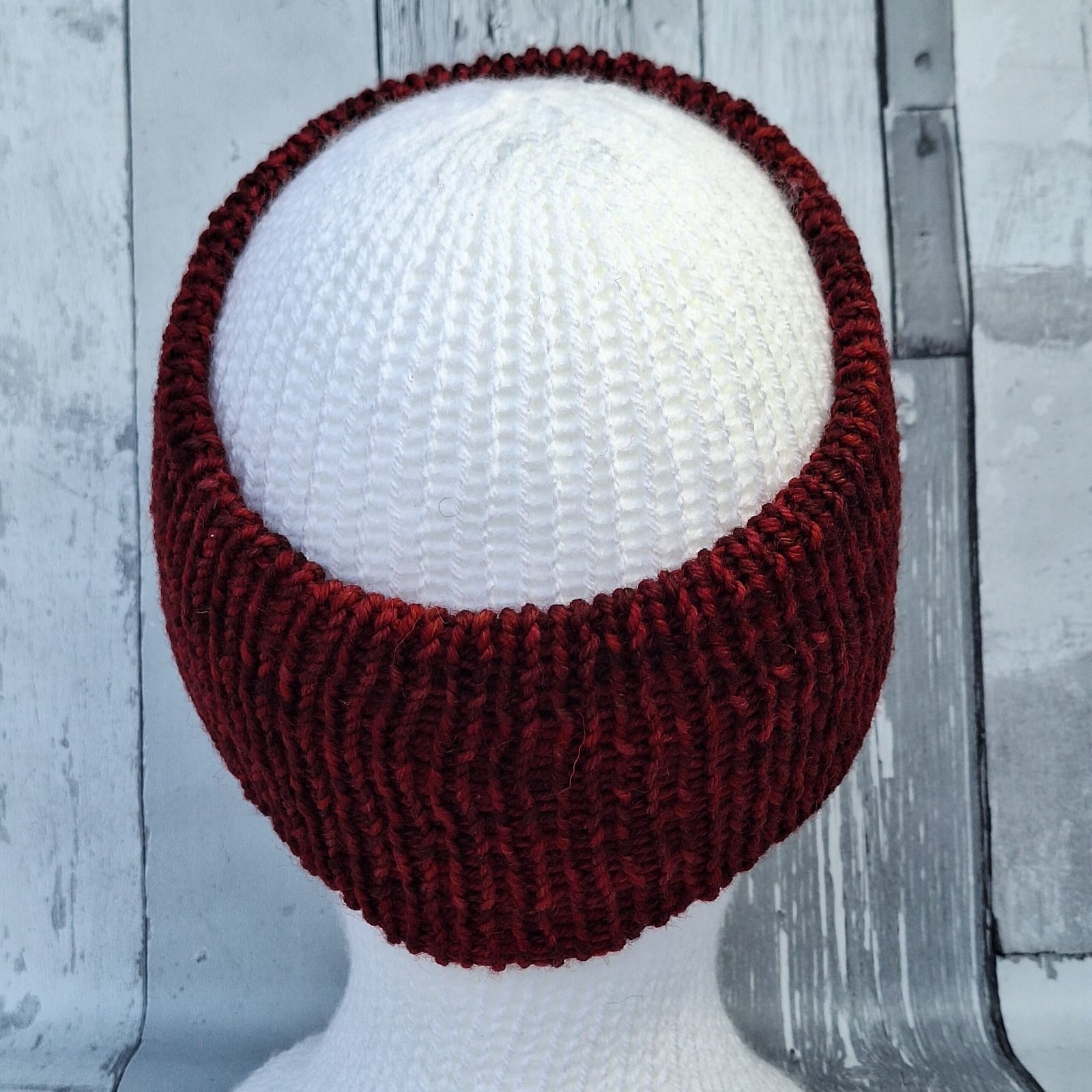 Handmade Hand-Dyed Wool Headwarmer & Neckwarmer | Bramble - Image 6
