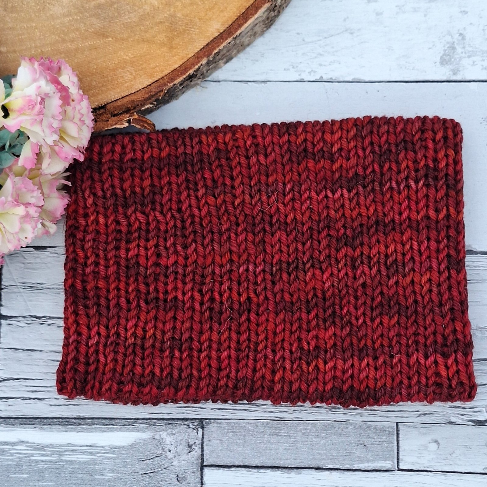 Handmade Hand-Dyed Wool Headwarmer & Neckwarmer | Bramble - Image 2