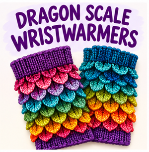 Dragon Scale Wristwarmers